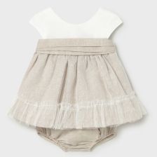 Бебешка рокля Mayoral, с гащички и колан, 0-18 м., 1887