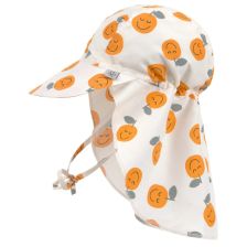 Бебешка слънцезащитна шапка Lassig Flap Hat, с щампа, козирка и периферия, 3-36 м.