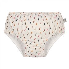 Бебешки бански Lassig Splash & Fun Swim Diapers White Strokes, 3-6 месеца