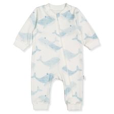 Бебешки гащеризон Bebetto Whales, Син, 3-18м., T3893