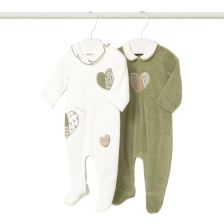 Бебешки гащеризон Mayoral, плюшен, с дълъг ръкав, 2 бр., 0-9 м., 2702