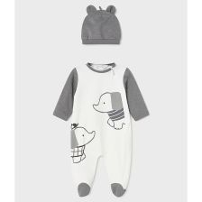 Бебешки гащеризон Mayoral с дълъг ръкав и шапка, 1758