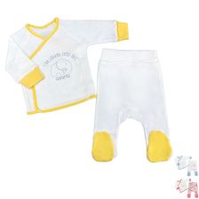 Бебешки комплект AZARIA ританки и жилетка, 2 ч., 0-1 м., размер 50-56 см