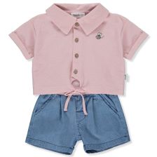 Бебешки комплект Bebetto BEE HAPPY, DUSTY ROSE, 2 ч., 6-36м., K4269