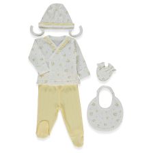 Бебешки комплект Bebetto Bloom, 5ч., 0-3 м., Z1091