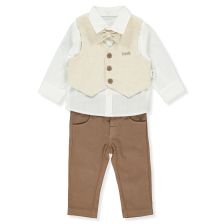 Бебешки комплект Bebetto BOUTIQUE, Кафяв, 4 ч., 6-36м., K4409