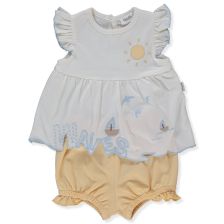 Бебешки комплект Bebetto Brave waves, Жълт, 2 ч., 3-24 м., K4864