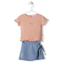 Бебешки комплект Bebetto Bunny Hop Дънков, 2 ч., 9-36м., K3803