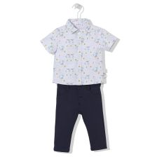Бебешки комплект Bebetto Butik Тъмносин, 2 ч., 6-36м., K3957