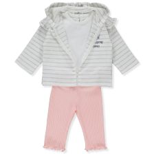 Бебешки комплект Bebetto COMFORT DAY, Екрю, 3 ч., 6-36м., K4322