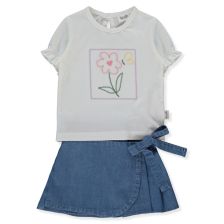 Бебешки комплект Bebetto Flower Girl, 2ч., 6-36 м., K5320