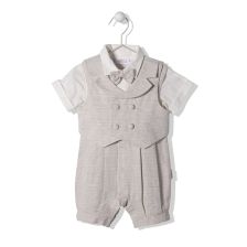 Бебешки комплект Bebetto Gentleman Бежов, 3 ч., 6-24м., K3969