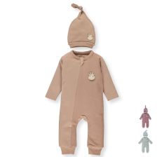Бебешки комплект Bebetto Giraffe Гащеризон и шапка, 2 части, 3-18м. T3343