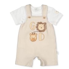 Бебешки комплект Bebetto Good adventure, Бежов, 2 ч., 3-18 м., K4787