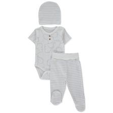 Бебешки комплект Bebetto Happy Animal, 3ч., 0-9 м., T4186