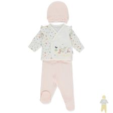 Бебешки комплект Bebetto HAPPY GARDEN, 3 ч., 0-3 м., Z872