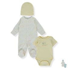 Бебешки комплект Bebetto Happy Sheep, 3 ч. 0-6 м., Z949