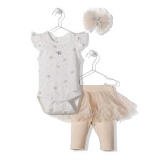 Бебешки комплект Bebetto Magic Angel Бежов, 3 ч., 12-24м., K3898