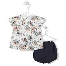 Бебешки комплект Bebetto Niceness Корал, 2 ч., 6-24м., K3779