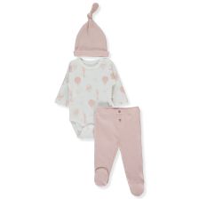 Бебешки комплект Bebetto Organic Born With Love, 3ч., 0-6 м., T4034