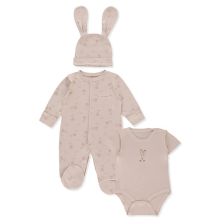 Бебешки комплект Bebetto SO SWEET, Пудра, 3 ч., 0-6 м., Z901