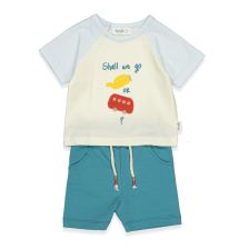 Бебешки комплект Bebetto Surprise travel, Тюркоаз, 2 ч., 6-36 м., K4682