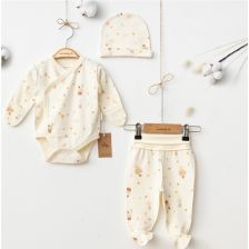 Бебешки комплект Ciсcim Baby Балони, екрю, 3 части, 1-3м., U5043