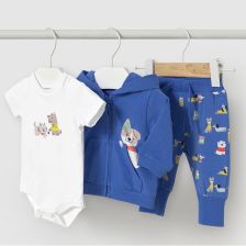 Бебешки комплект Mayoral анцуг и боди, 3 части, 1-9 м., 1803