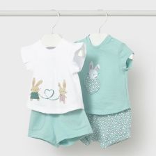 Бебешки комплект Mayoral блузка и панталонки, 4 ч., 0-24м., 1641