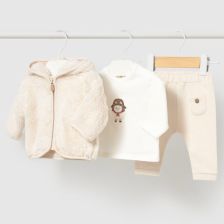 Бебешки комплект Mayoral суичър, тениска и панталон, 3 ч., 1-18 м., 2670