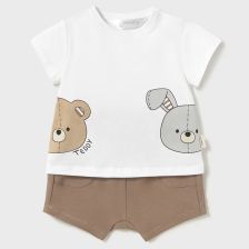 Бебешки комплект Mayoral Тениска и къси панталони, 2 части, 4-9 м., 1206