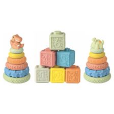 Бебешки комплект сензорни кубчета и рингове Raya Toys Educational Toy Set, 14 ч.