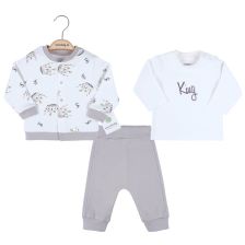 Бебешки комплект Сiccim Baby Корона, бежов, 3 части, 0-9м. U4858