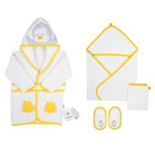 Бебешки комплект за баня Ciccim Baby Пингвин, жълт, 4 части, U4573