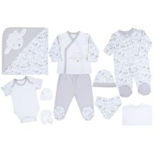 Бебешки комплект за изписване Cicim Baby Агънца, сив, 10 части, 0-3 м., U4803