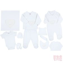 Бебешки комплект за изписване Cicim Baby Мече, сърце, 10 части, 0-3 м., U4741