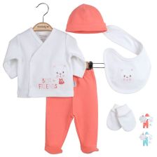 Бебешки комплект за изписване Ciсcim Baby Best Friends, 5 части, 0-3м., U4765