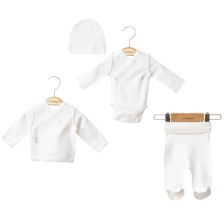 Бебешки комплект за изписване Ciсcim Baby Бял, 4 части, 0-1м., U4948