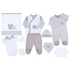 Бебешки комплект за изписване Ciсcim Baby Мече Бежов, 10 части, 0-3м.,  U4419