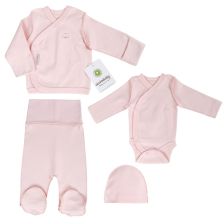 Бебешки комплект за изписване Ciсcim Baby Розов, 4 части, 0-1м., U4948