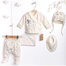 Бебешки комплект за изписване Ciсcim Baby Водно конче, екрю, 5 части, 0-3м., U4930