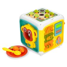 Бебешки куб активити Raya Toys Busy Smart Cube, със сменяеми панели