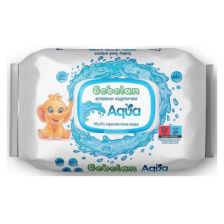 Бебешки мокри кърпи Bebelan Aqua 99.6% вода 64 бр.