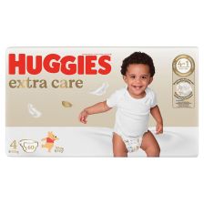 Бебешки пелени HUGGIES Extra Care 4, 8-16 кг, 60 броя