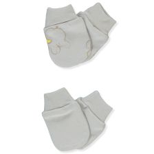 Бебешки ръкавички Bebetto Little Elephant, Сив, 2 чифта, 0-3м., C1144