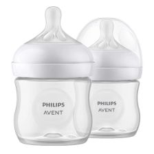 Бебешки шишета Philips Avent Natural Response 3.0, с биберон, 0м+, 125 мл, 2 бр.