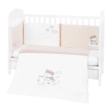 Бебешки спален комплект Kikka Boo Dreamy Flight с бродерия, 2 части, 70х140 см.
