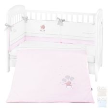 Бебешки спален комплект Kikka Boo Dream Big с бродерия и обиколник, 2 части, 70 х 140 см.