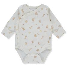 Бебешко боди Bebetto Organic Bee Hunters, Екрю, 0-3 м, T3615