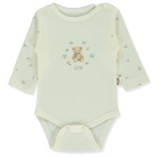 Бебешко боди Bebetto Organic Cute Bear, Екрю, 0-12 м., T3959